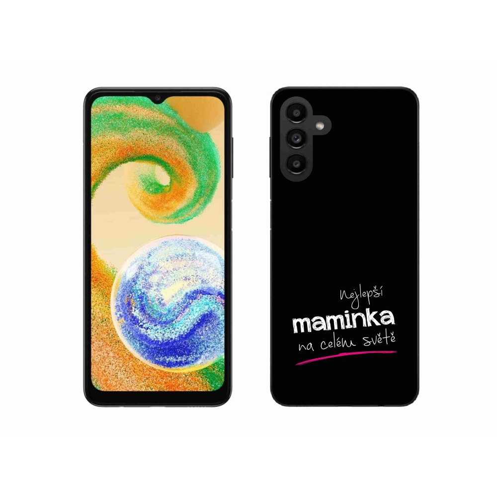 Gél borító mmCase Samsung Galaxy A04s (164.7x76.7x9.1mm) - legjobb anya 4 fekete háttérrel