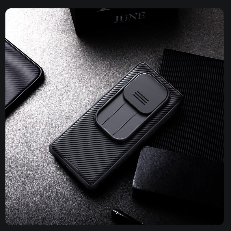 Nillkin CamShield PRO hátlap a Xiaomi Redmi Note 14 Pro 5G/Poco X7 5G számára Fekete