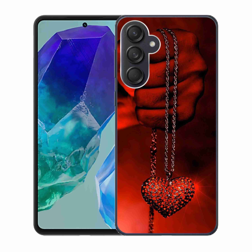 Zselés borítás mmCase Samsung Galaxy M55 5G - nyaklánc