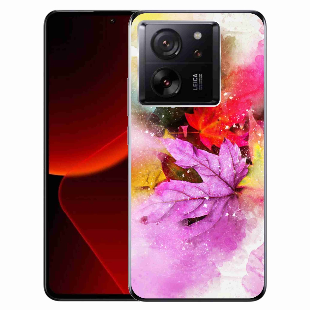 Gél borítás mmCase a Xiaomi 13T/13T Pro számára - színes levelek
