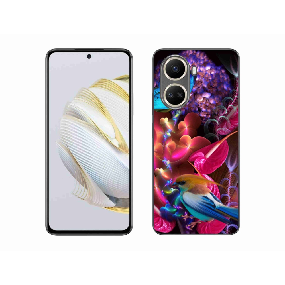 Gél borító mmCase a Huawei Nova 10 SE-hez - színes virágok