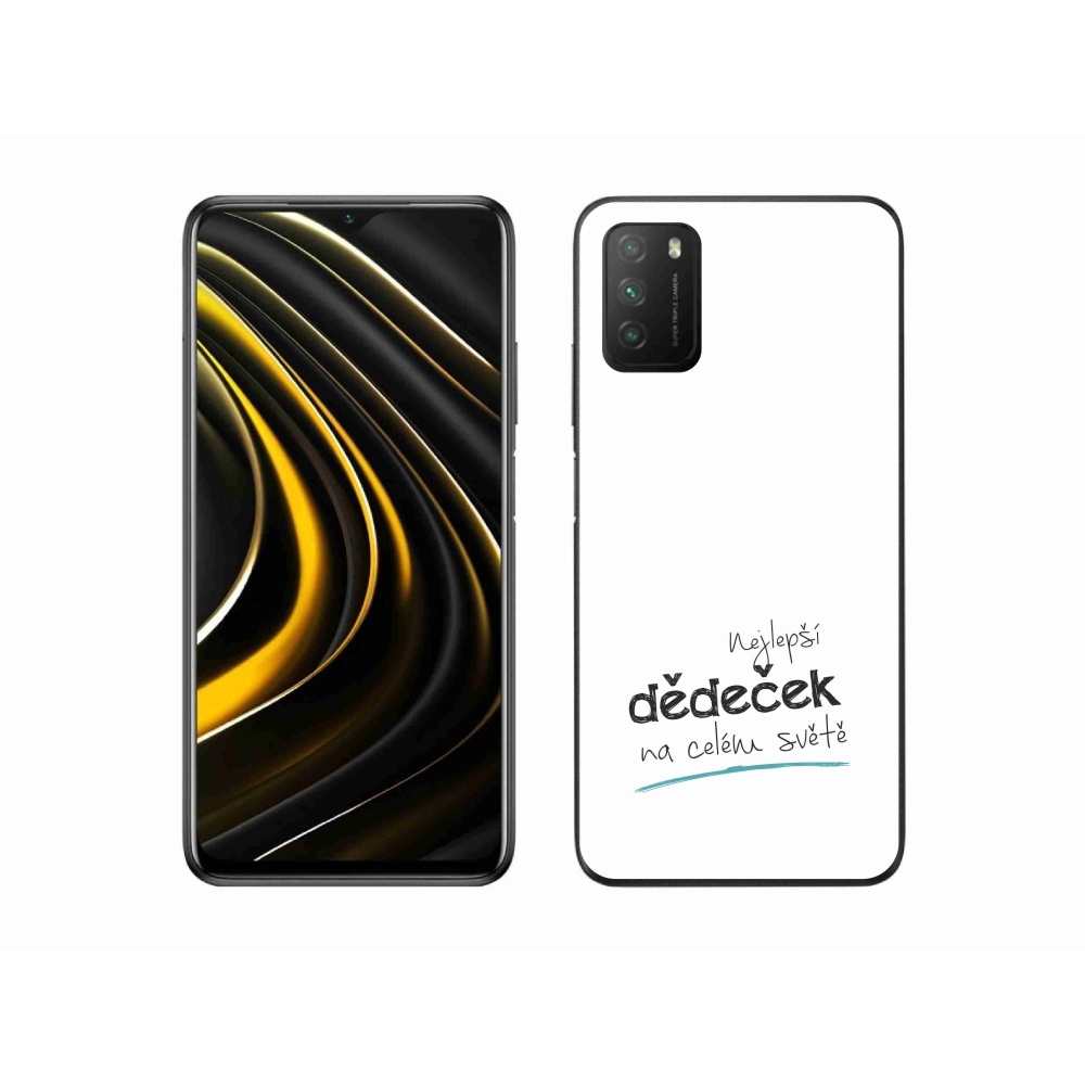 Gél borító mmCase a Xiaomi Poco M3-on - a legjobb nagypapa 3 fehér háttérrel