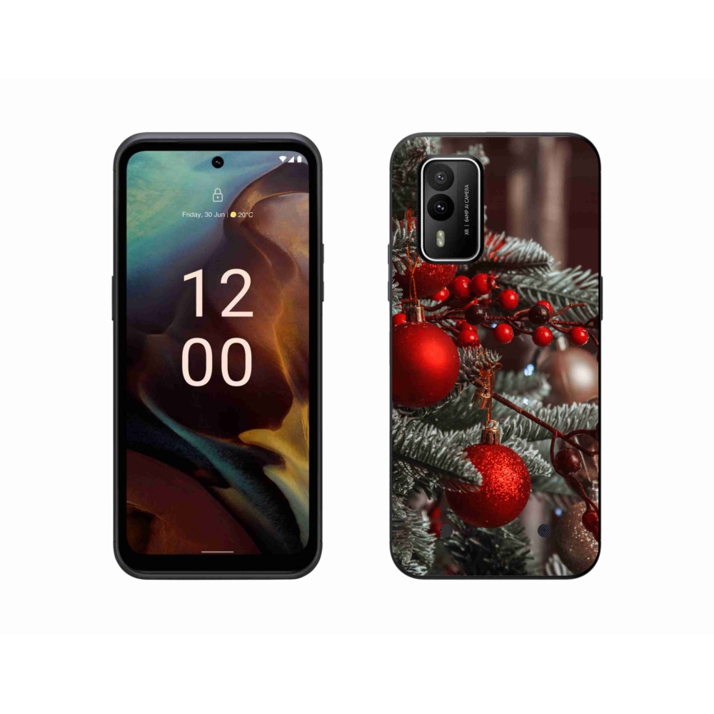 Zselés borítás mmCase a Nokia XR21 készülékhez - karácsonyi dekorációk 2