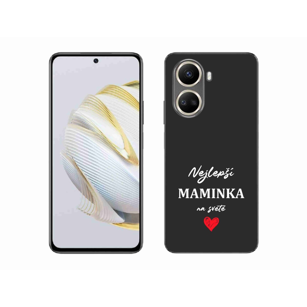 Gél borító mmCase a Huawei Nova 10 SE - legjobb anya 1 fekete háttérrel