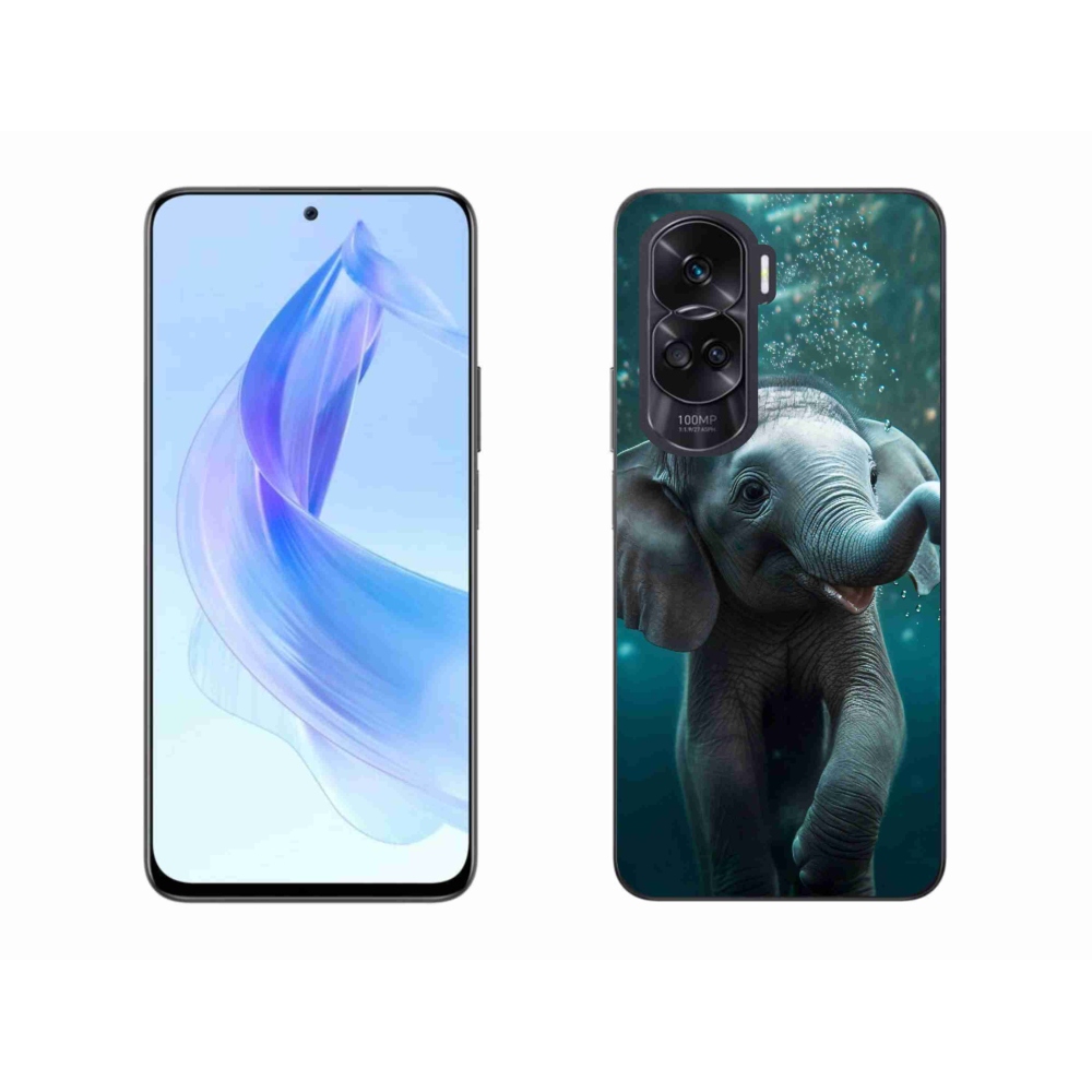 Zselés borítás mmCase a Honor 90 Lite készülékhez - elefánt a víz alatt