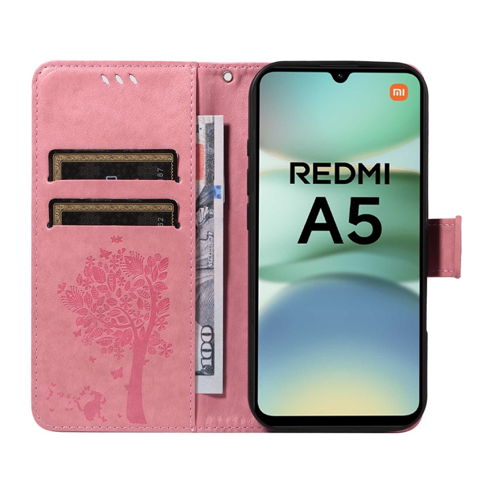 Fák könyve tok Xiaomi Redmi A5 (173.45x79.35x8.45mm) - rózsaszínű