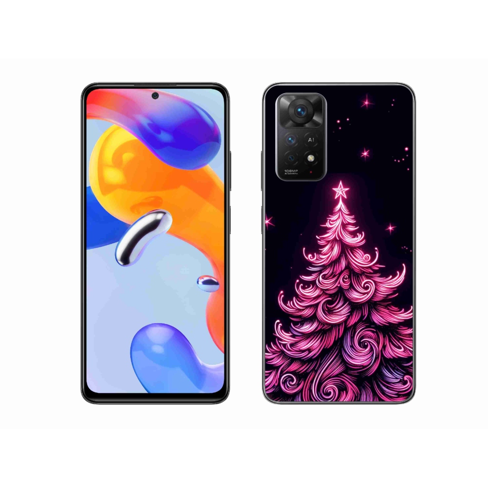 Gél borítás mmCase a Xiaomi Redmi Note 11 Pro 4G/5G-hez - neon karácsonyfa 2