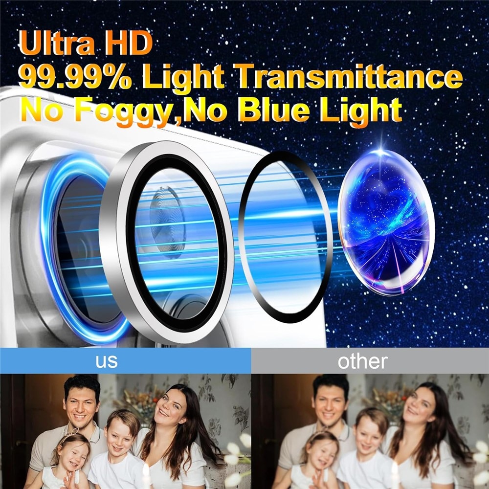 KLB kamera lencse üveg Samsung Galaxy A15 4G/5G (különálló üveg) - fekete