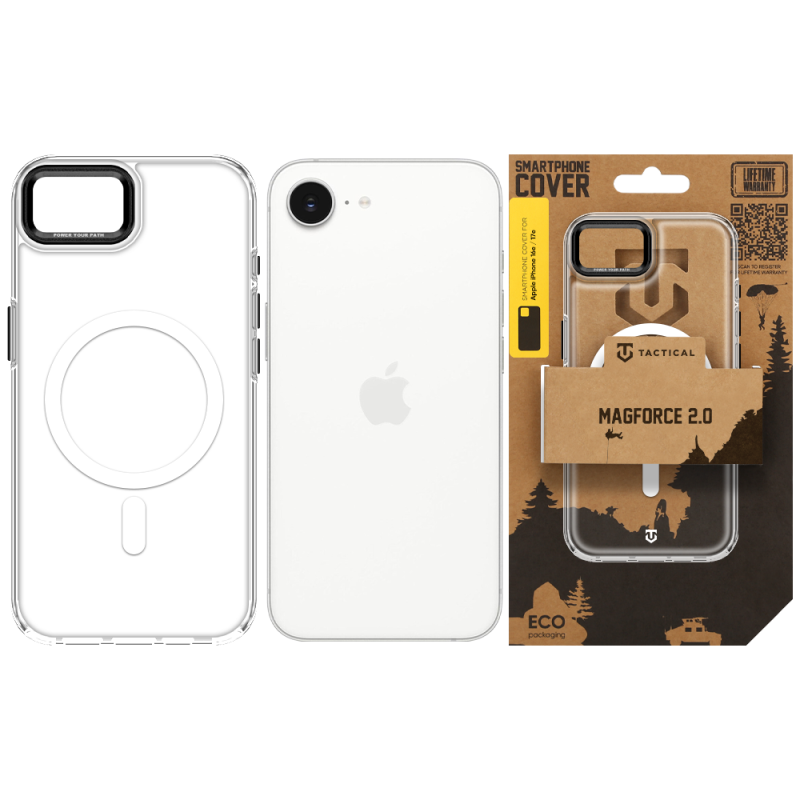 Tactical MagForce 2.0 tok az Apple iPhone 16e/17e készülékhez, fekete
