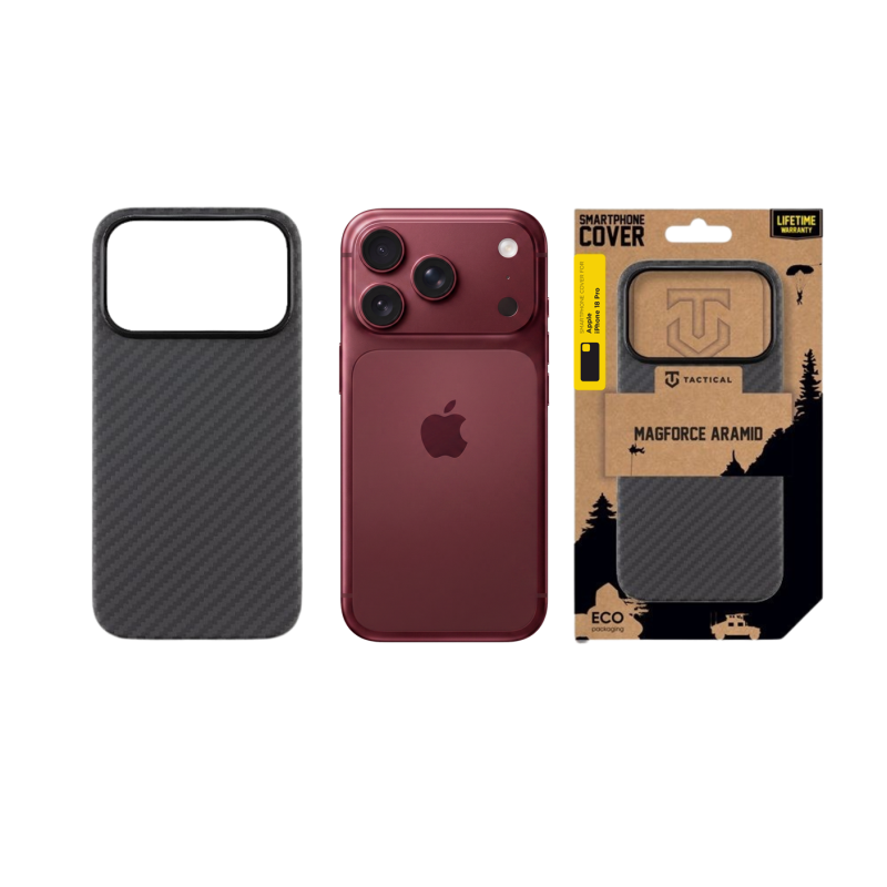 Tactical MagForce Aramid tok az Apple iPhone 18 Pro-hoz, fekete