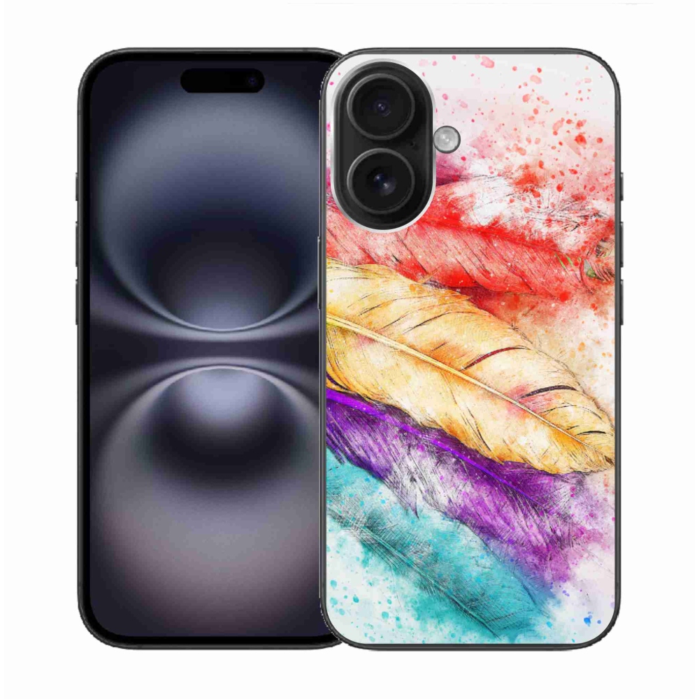 Zselés borítás mmCase iPhone 16 készülékhez - színes toll