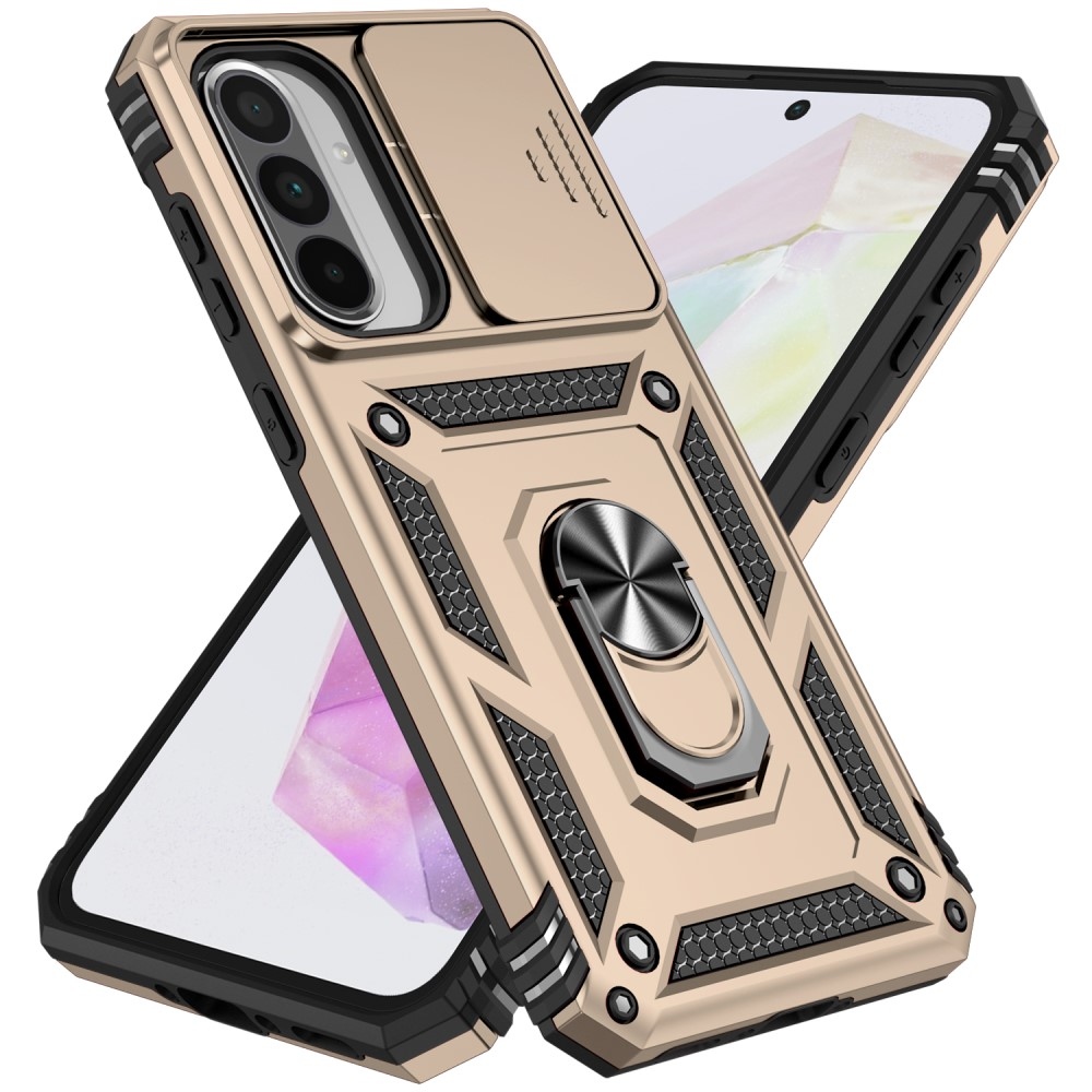 Gyűrűálló borítás Samsung Galaxy A36 5G készülékhez - arany színű