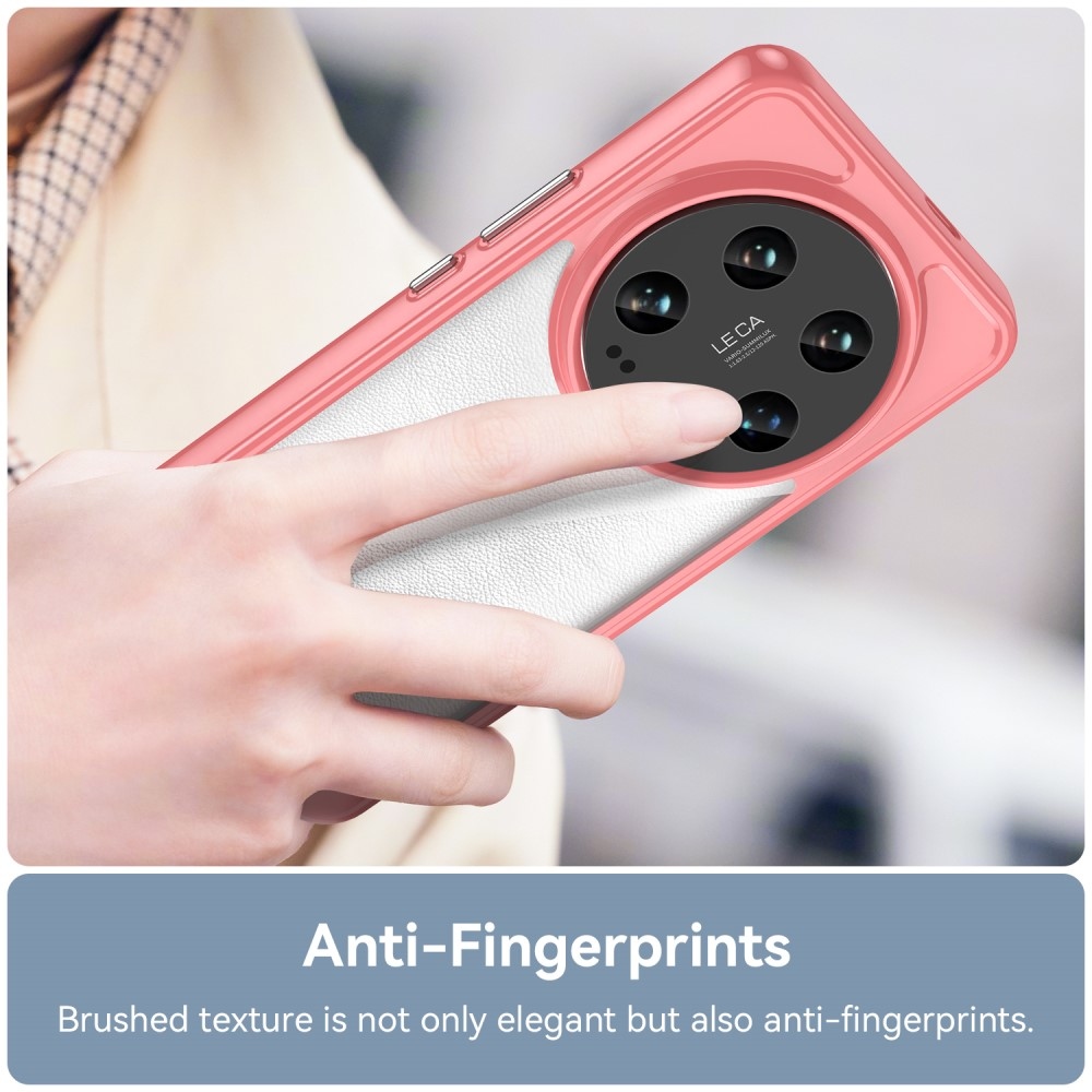 Gél tok fix hátlappal a Xiaomi 14 Ultra számára - piros