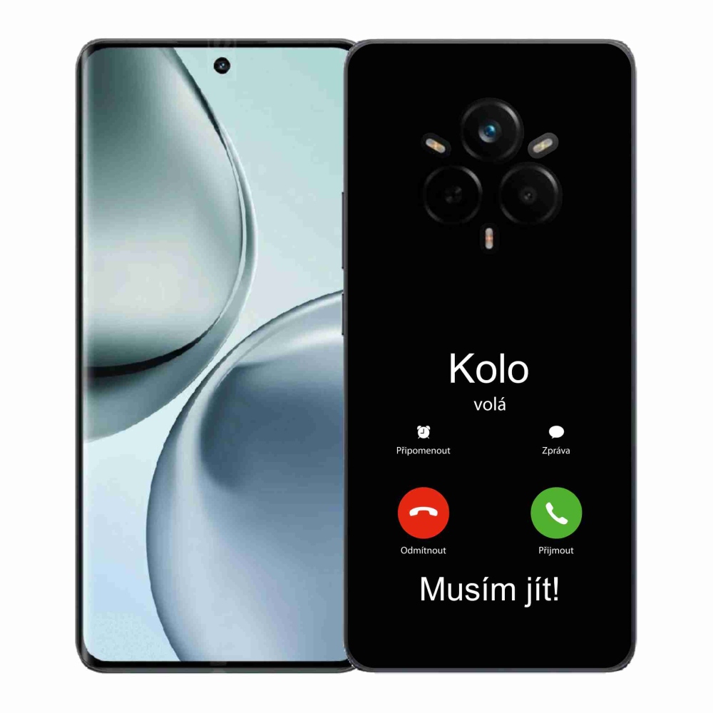 Gél borítás mmCase a Realme 14 Pro+ 5G-n - a kerék a fekete hátteret hívja fel