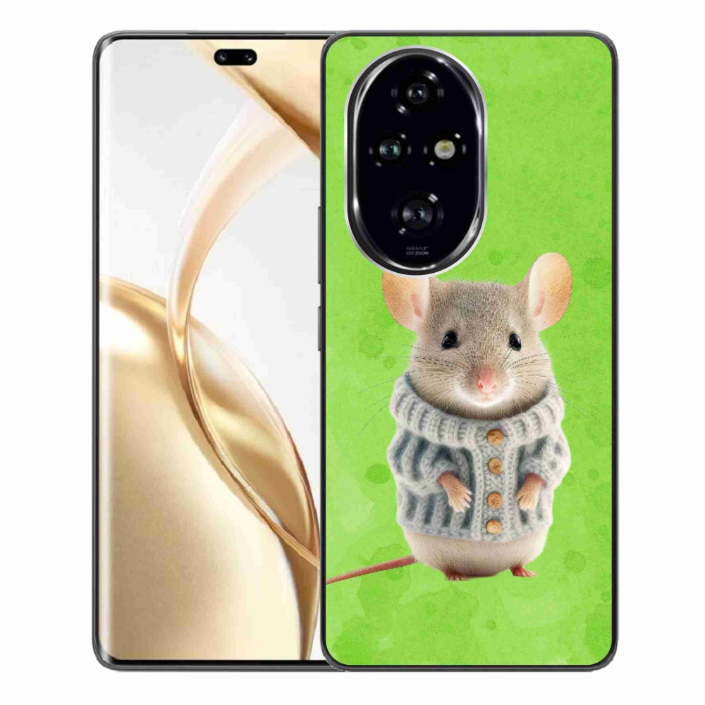 Zselés borítás mmCase a Honor 200 Pro 5G készülékhez - egér pulóverben