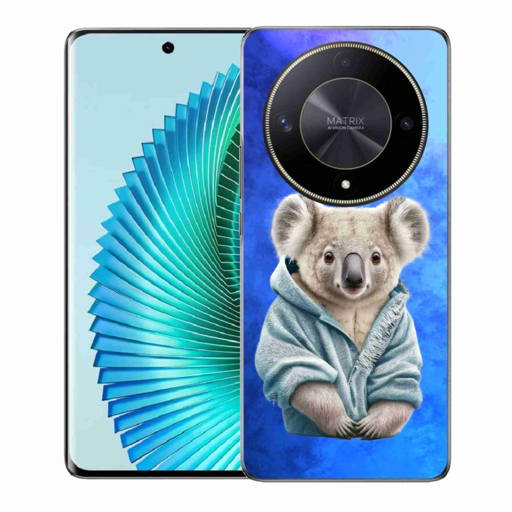 Zselés borítás mmCase a Honor Magic 6 Lite 5G számára - koala pulóverben