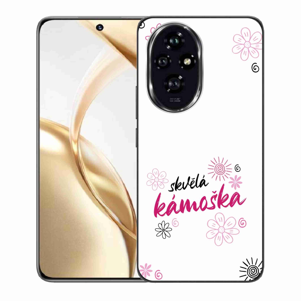 Gél borító mmCase a Honor 200 5G-n - nagyszerű haver fehér háttérrel