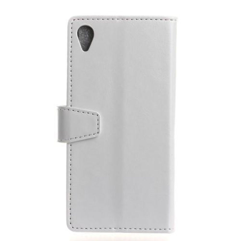 Könyv PU bőr tok Sony Xperia X-hez - fehér