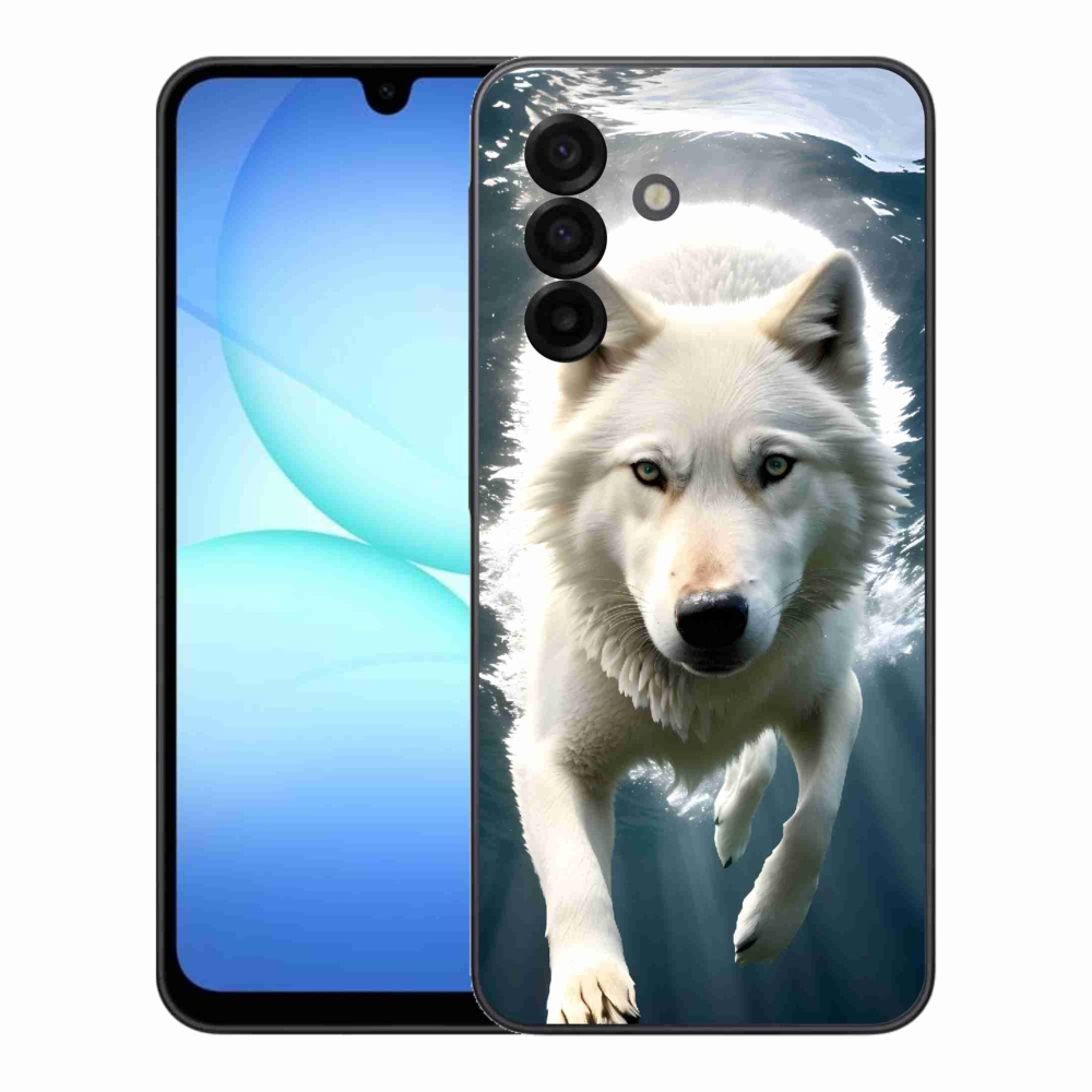 Gél védőhuzat mmCase Samsung Galaxy A17 4G/5G - fehér farkas