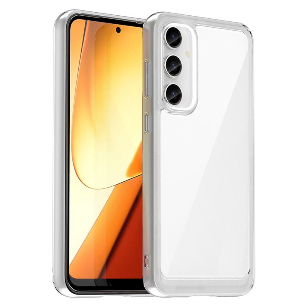 Gél tok kemény hátlappal Samsung Galaxy S23 FE készülékhez - átlátszó