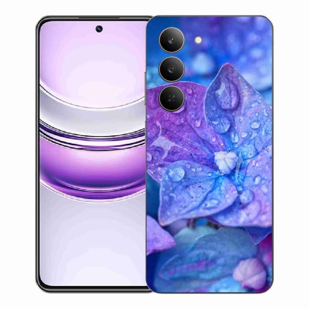 Gél borító mmCase a Realme 14x 5G készülékhez - lila virág