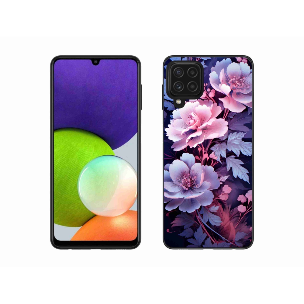 Gél borító mmCase Samsung Galaxy A22 4G - virágok 11