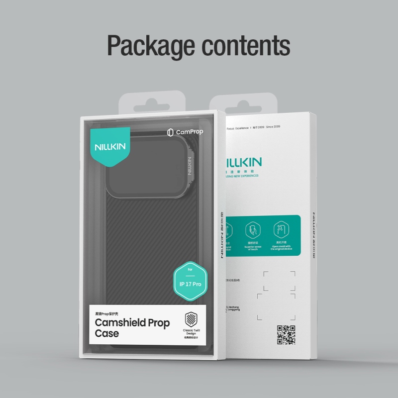 Nillkin CamShield támasz hátsó borítás Apple iPhone 17 Pro Fekete