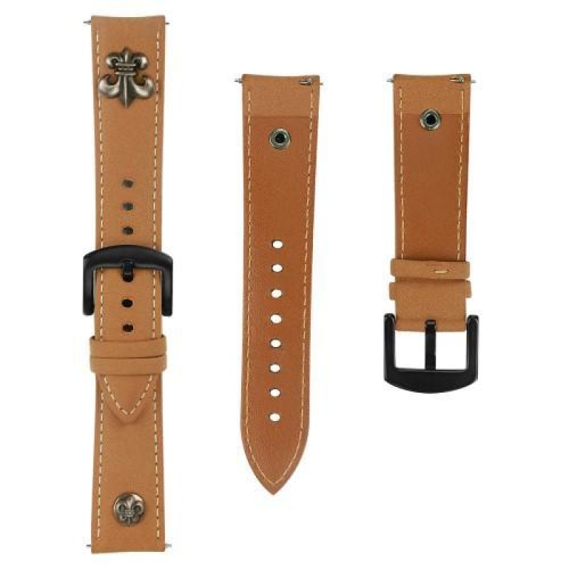 Fitbit Versa bőrszíj - világos barna