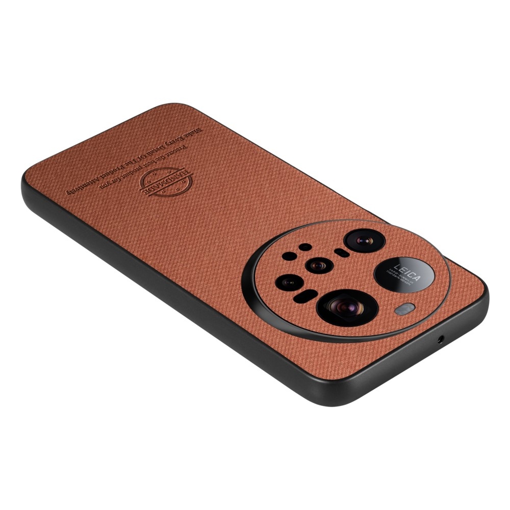 Kézzel készített zselés tok műbőrrel Xiaomi 15 Ultra - barna