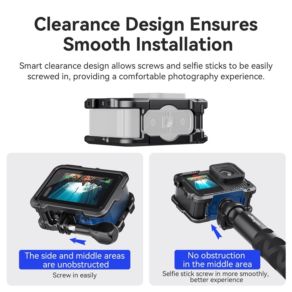 AMAGISN fém védőkeret GoPro Hero 13/12/11/10/9 kamerákhoz