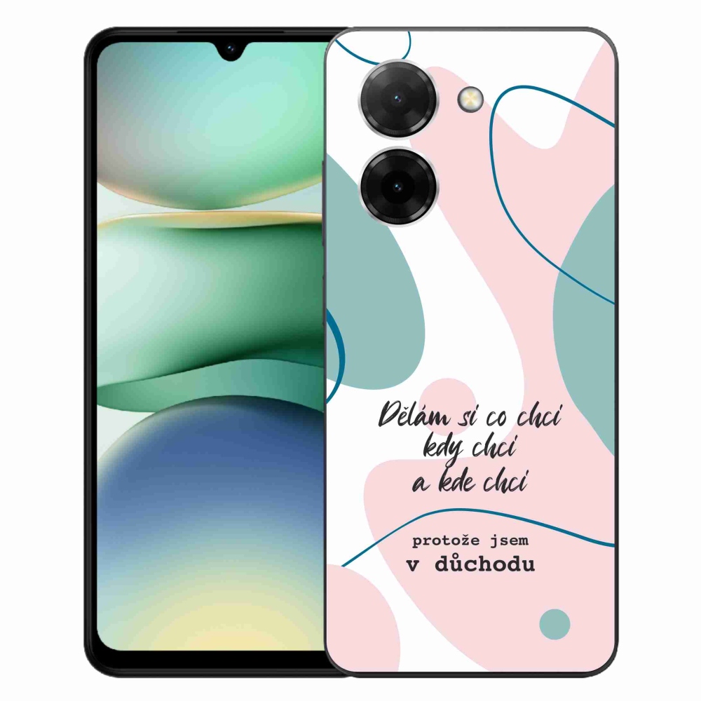 Gél borító mmCase a Xiaomi Redmi A5 (173.45x79.35x8.45mm) - vicces szöveg 10 fehér háttérrel