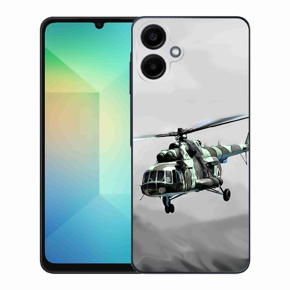 Gél borítás mmCase Samsung Galaxy A06 4G - katonai helikopterhez