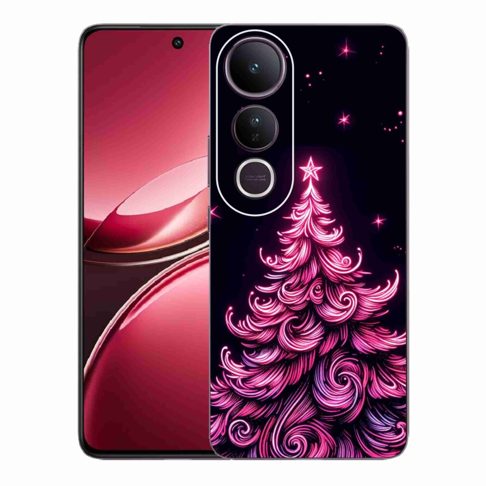 Gél borítás mmCase a Vivo V50 Lite 4G/5G-hez - neon karácsonyfa 2