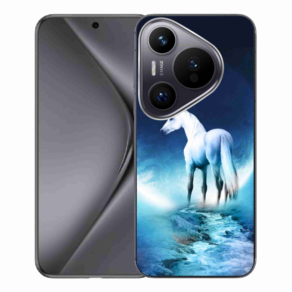 Gél borítás mmCase a Huawei Pura 70 Pro készülékhez - fehér egyszarvú