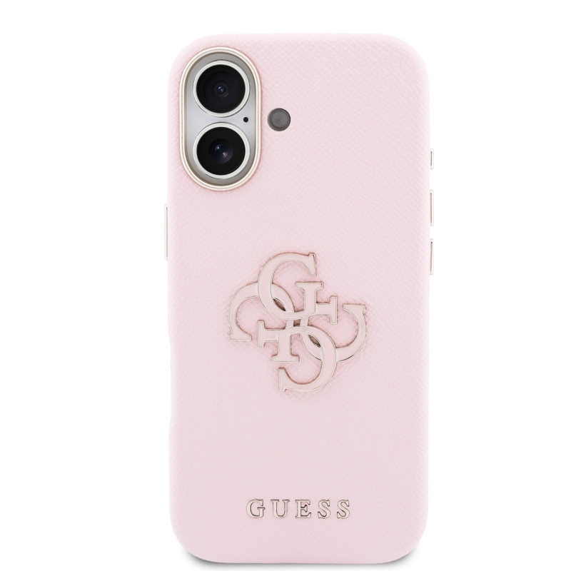 Guess PU gyanta logós hátlap iPhone 17 rózsaszínhez