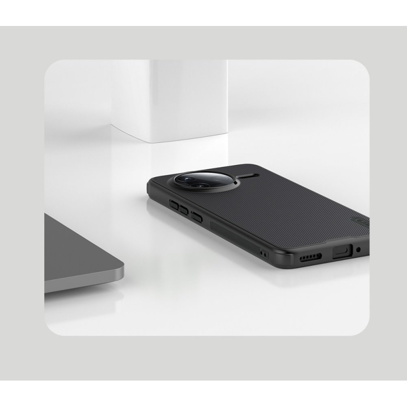 Nillkin Super Frosted PRO mágneses hátlap a Poco F7 Pro számára Fekete