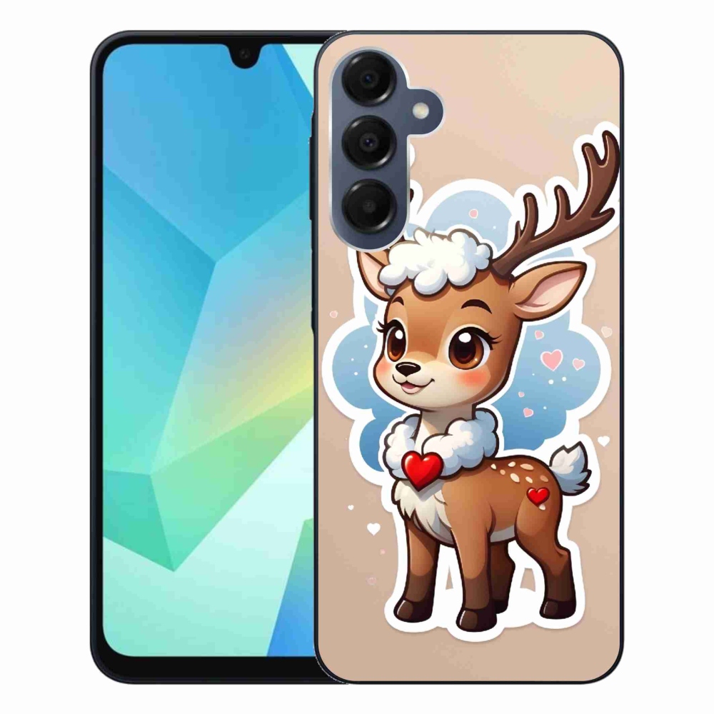 Zselés borítás mmCase Samsung Galaxy A16 4G/5G készülékhez - rajzfilm rénszarvas