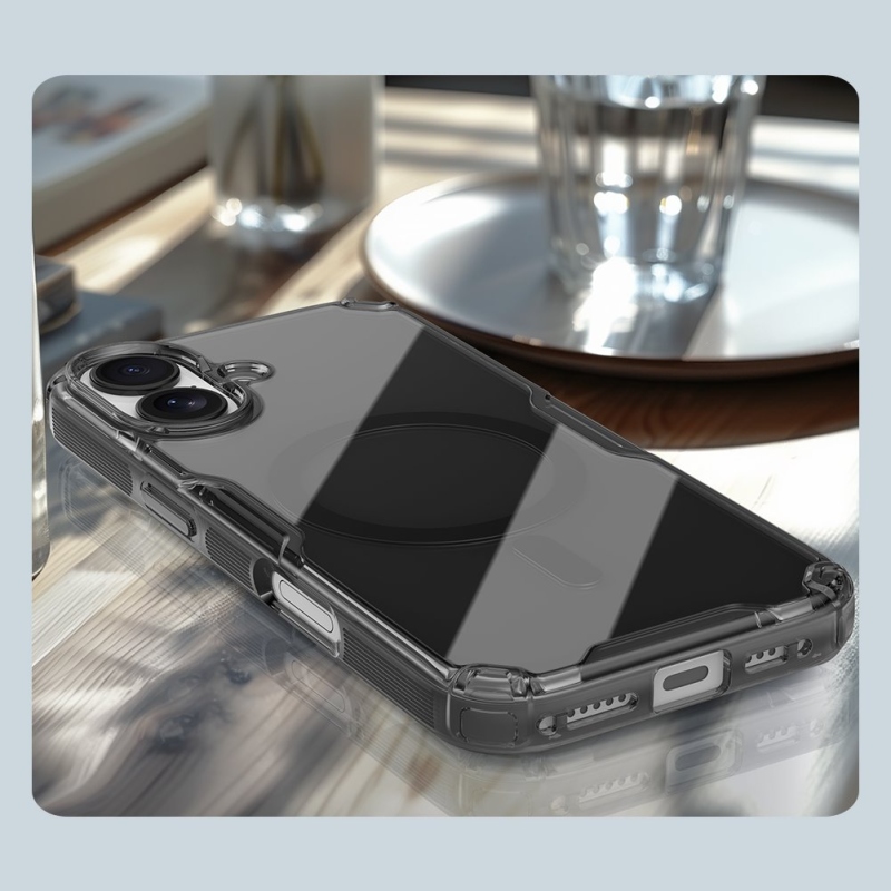 Nillkin Nature TPU PRO mágneses borító Apple iPhone 17 átlátszó fekete