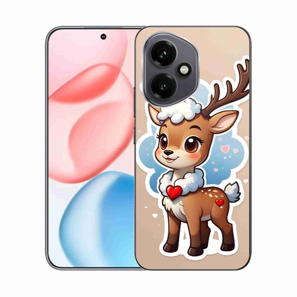 Zselés borító mmCase a Honor 400-hoz - rajzfilm rénszarvas