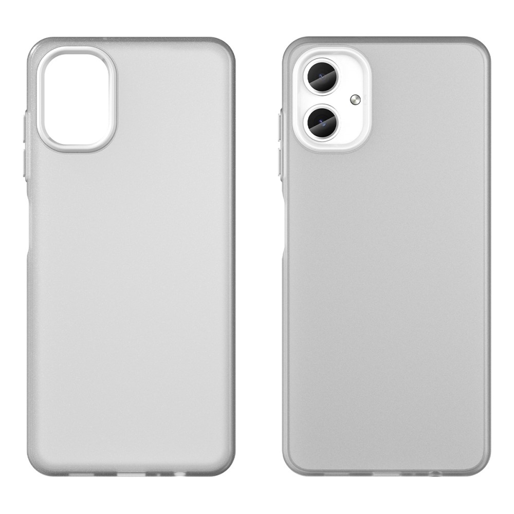 Candys matt zselés tok Samsung Galaxy A06 4G készülékhez - fehér