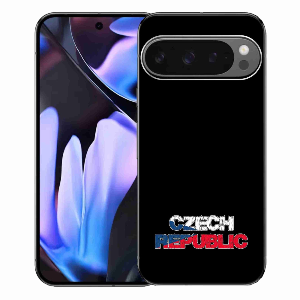 Gél borítás mmCase a Google Pixel 9 Pro XL-hez - Csehország fekete háttérrel