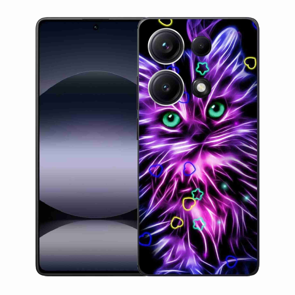 Gél borító mmCase a Xiaomi Redmi Note 14S-hez - absztrakt macska