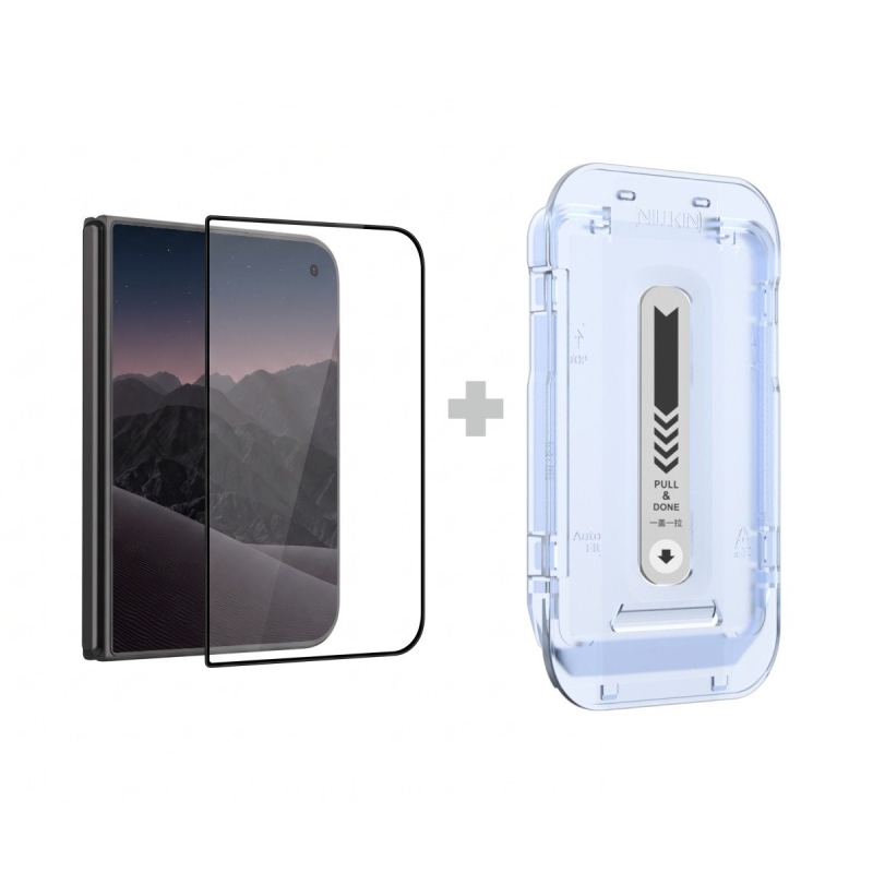 Nillkin 2.5D CP+ PRO Black edzett üveg az Apple iPhone Duo-hoz (felhelyező eszközzel) (külső)