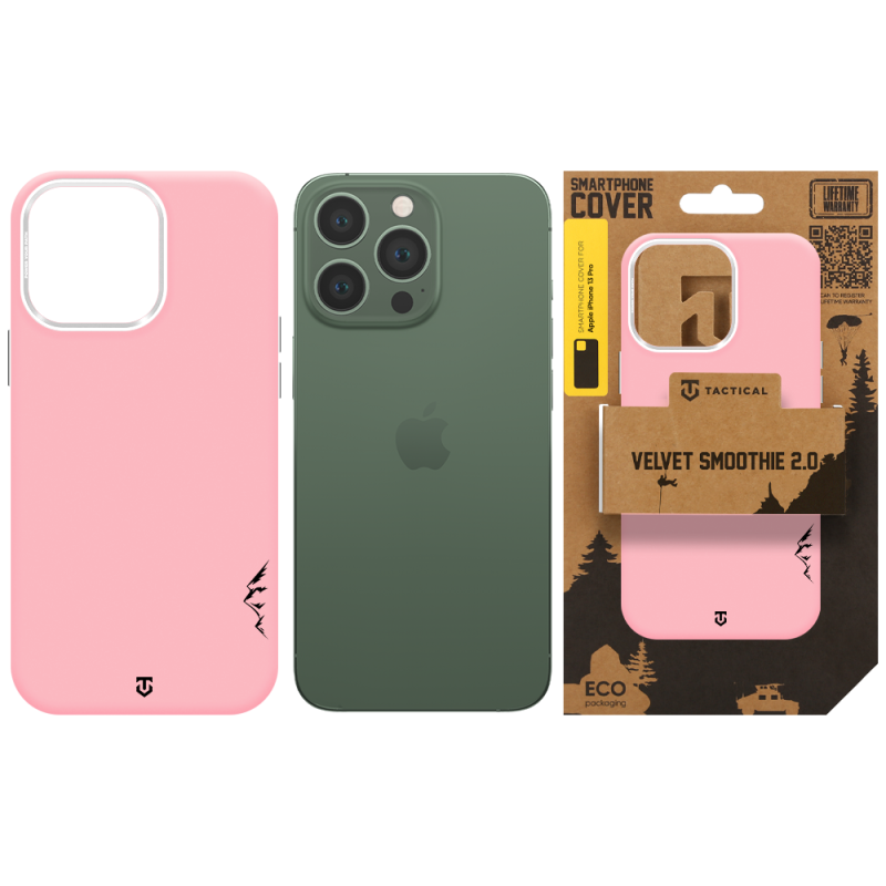 Tactical MagForce Velvet Smoothie 2.0 tok az Apple iPhone 13 Pro-hoz, Pink Panther