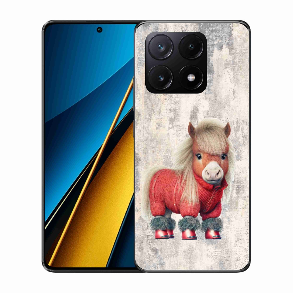 Gél borítás mmCase a Xiaomi Poco X6 Pro 5G számára - póni pulóverben