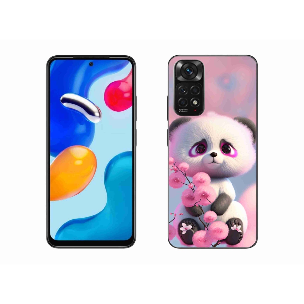 Gél borító mmCase a Xiaomi Redmi Note 11S 4G-hez - aranyos panda 1