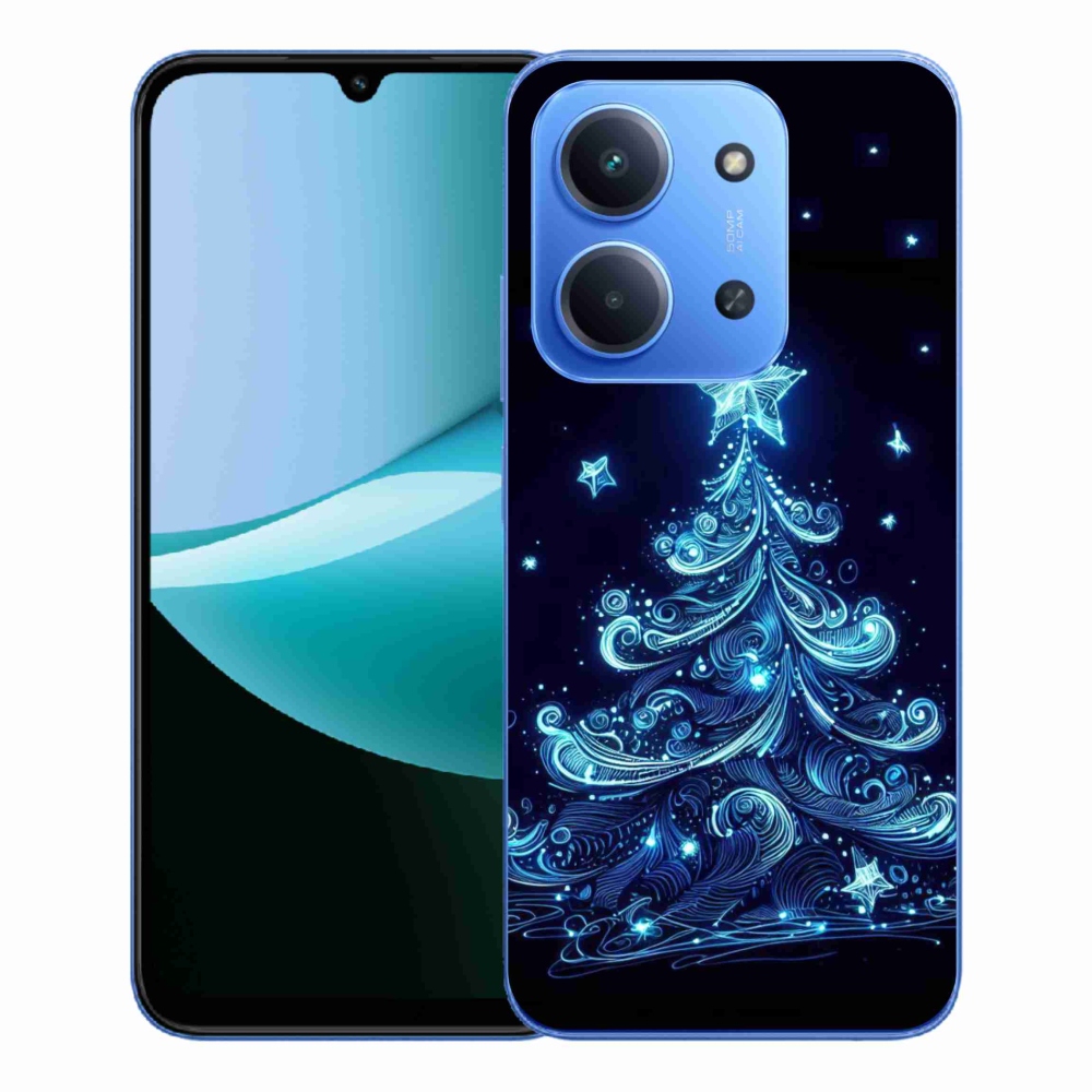 Gél borítás mmCase a Xiaomi Redmi 15C 4G/5G (173mm) - neon karácsonyfa 4