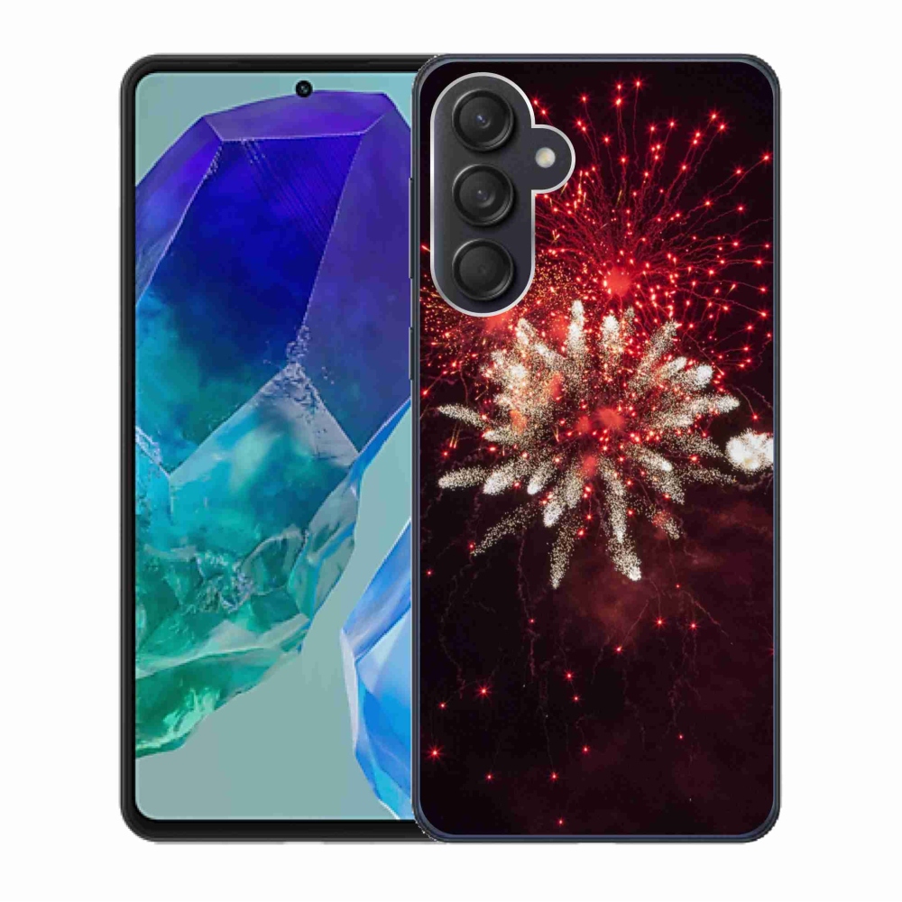 Gél borítás mmCase Samsung Galaxy M55 5G - tűzijáték