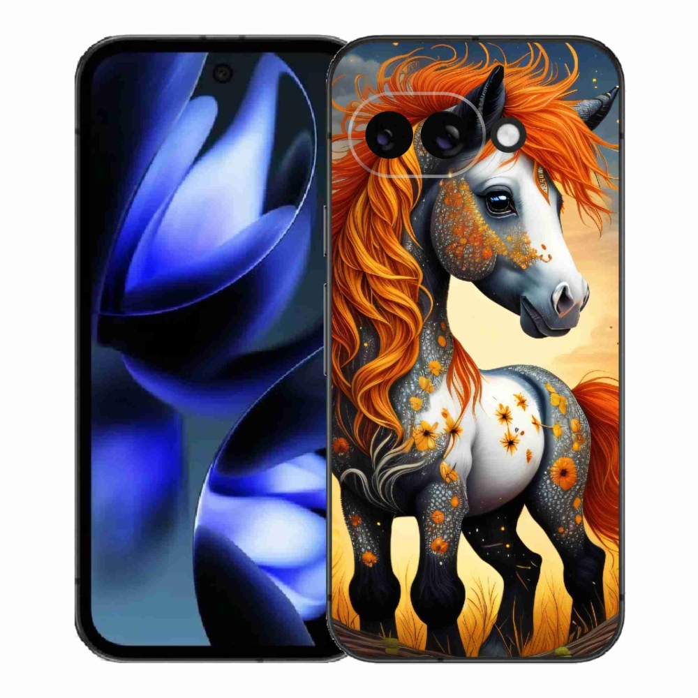 Zselés borítás mmCase a Google Pixel 9a készülékhez - színes póni