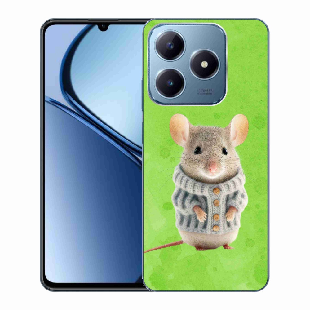 Gél borítás mmCase a Realme C63 készülékhez - egér pulóverben